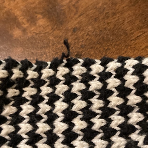 Talbots herringbone infinity circle scarf cotton - Picture 6 of 7